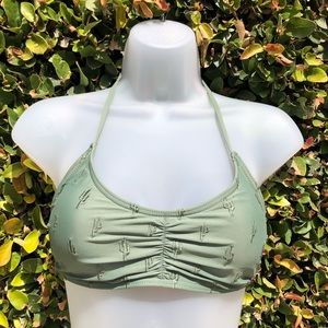 Roxy green cactus bikini, size Large